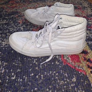 VANS  sk8-high (white canvas)